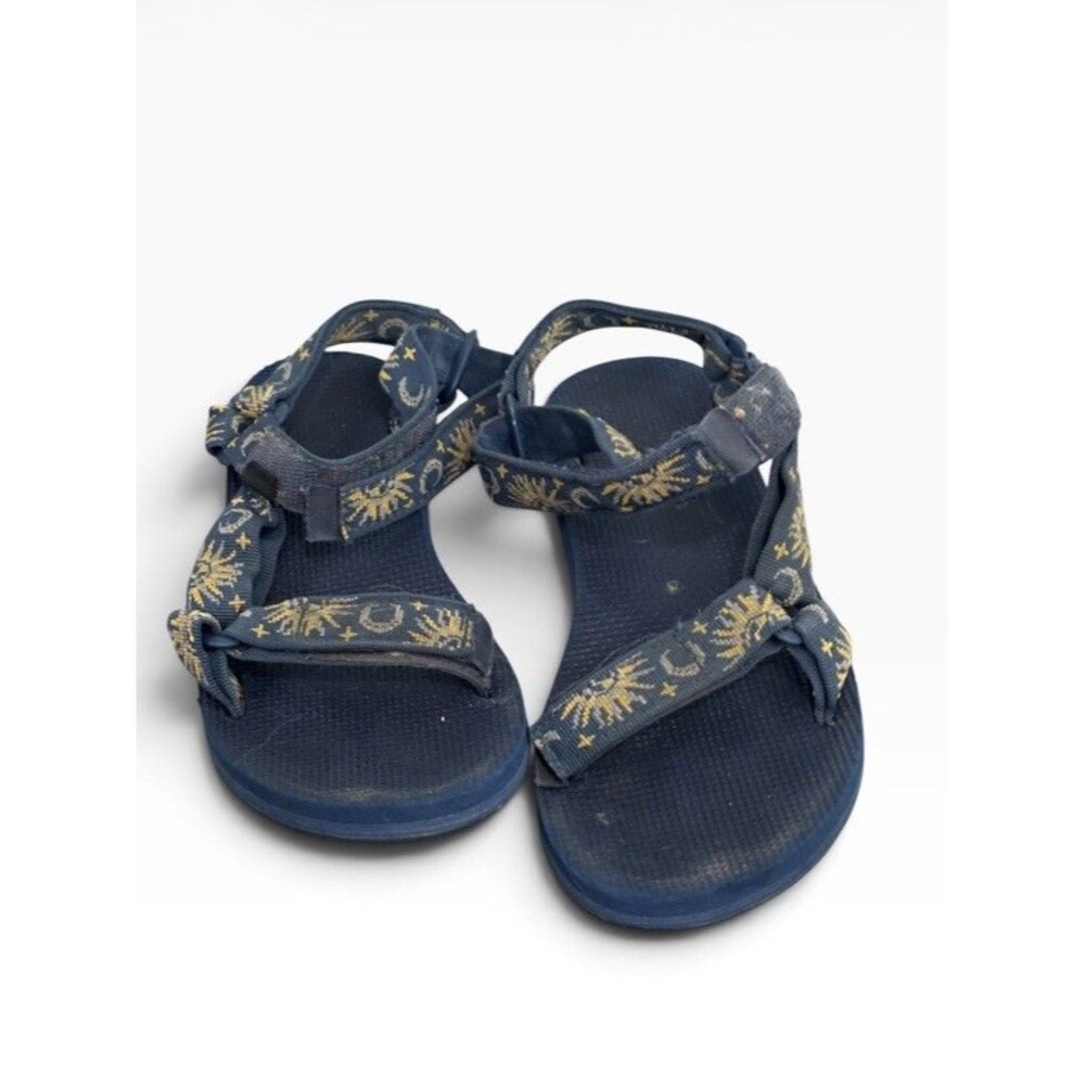 Teva Original Universal Sun & Moon Insignia Blue Sandals Womens Size 6
